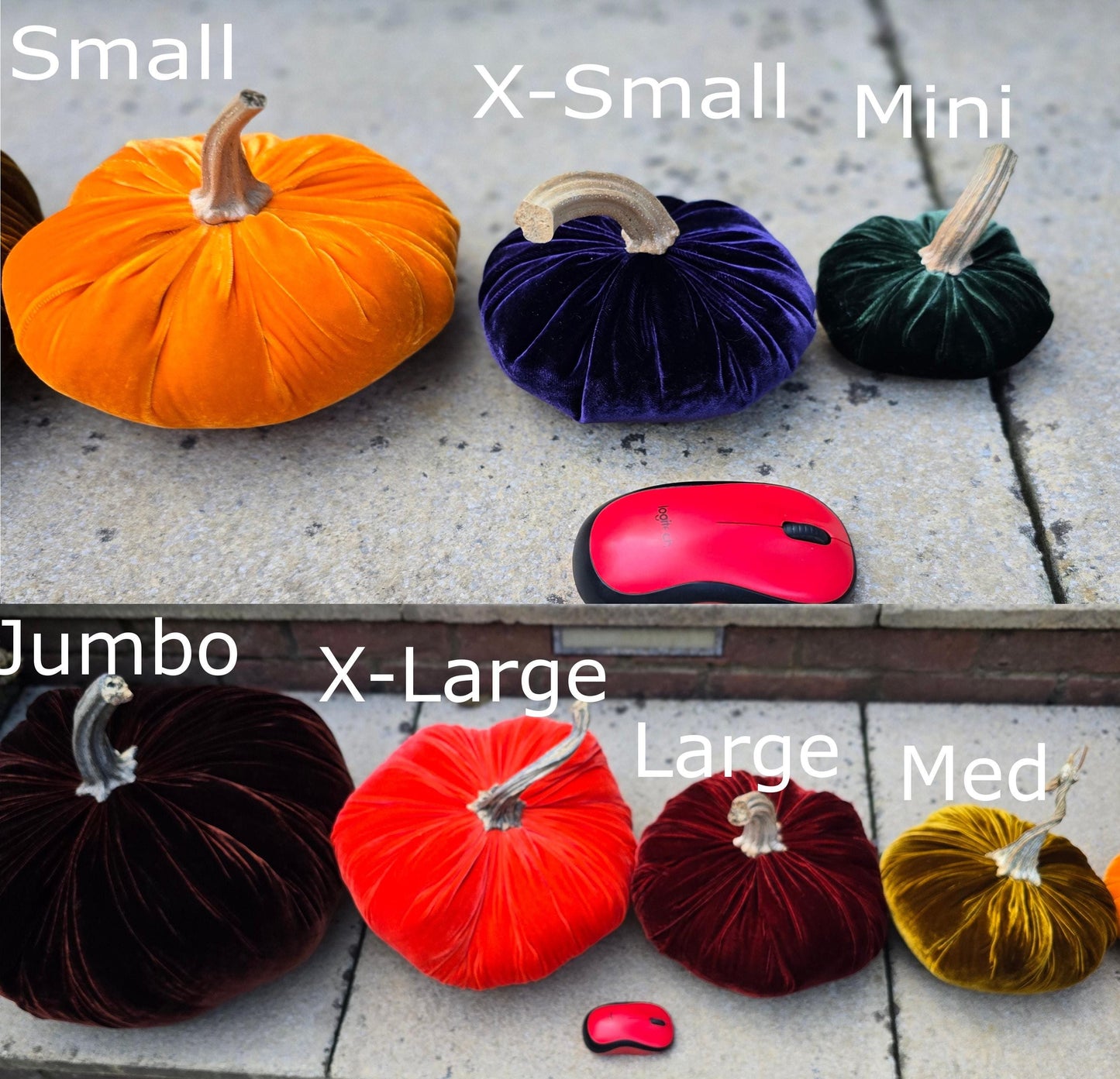 Cinnamon Luxury Silk Velvet LARGE Pumpkin Real Stem Harvest Autumn Fall Handmade Home Decor Thanksgiving Table Mantel Decoration Centerpiece