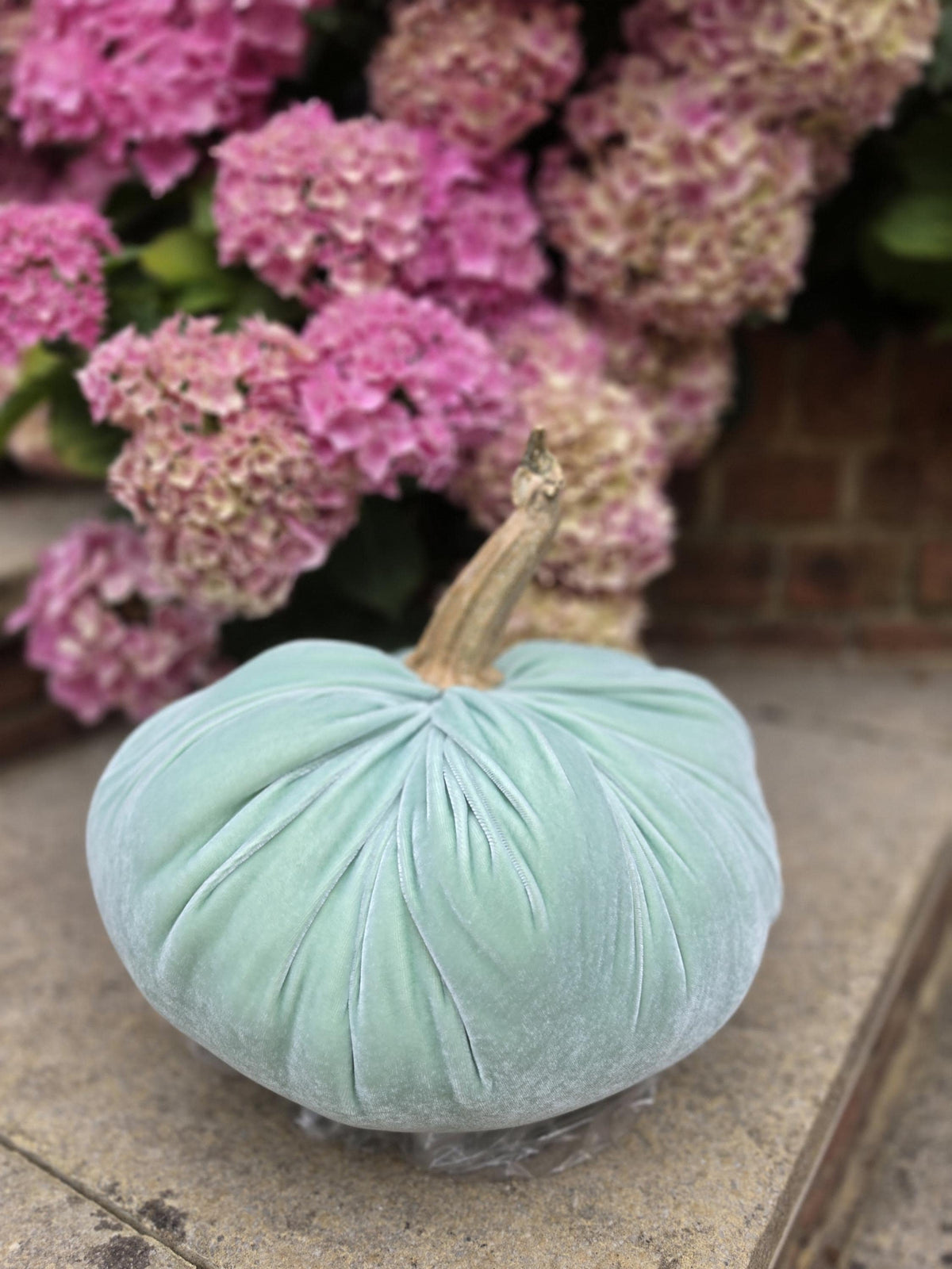 LARGE MInt Green Silk Velvet Pumpkins Rustic Farmhouse Wedding Thanksgiving Gift Idea Home Modern Handmade Decor Decoration