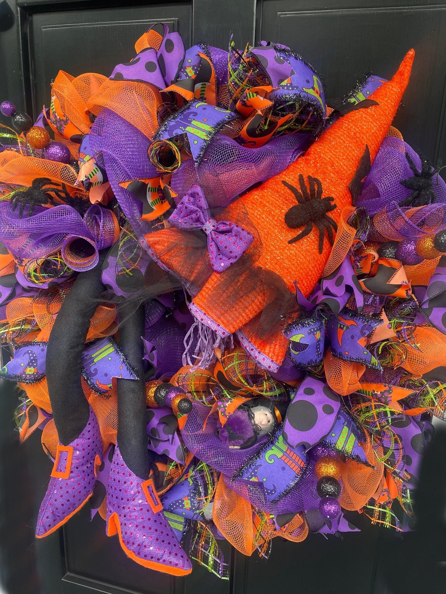 Halloween Wreath, Halloween Door Wreath, Halloween Front Door Wreath, Halloween, Halloween Decor, Halloween Door Wreaths, Halloween Wreaths