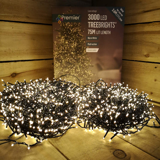 Premier 3000 Multi Action LED Treebrights With Timer (Warm White)