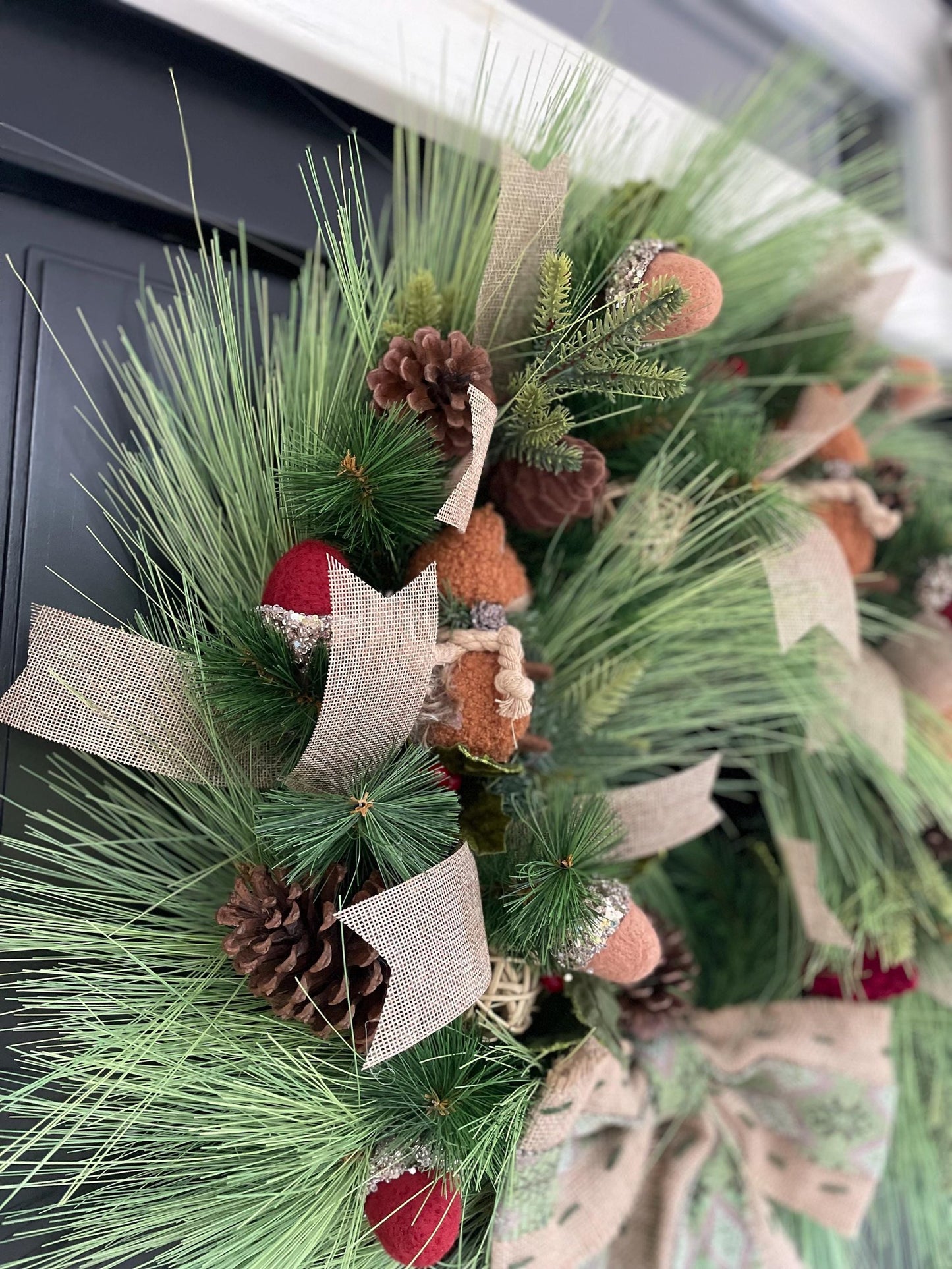 Traditional Wreath, Farmhouse Wreath, Green Wreath, Luxury Christmas Wreath, Christmas Decor, Christmas Decoration, Home Decor, Door Wreath