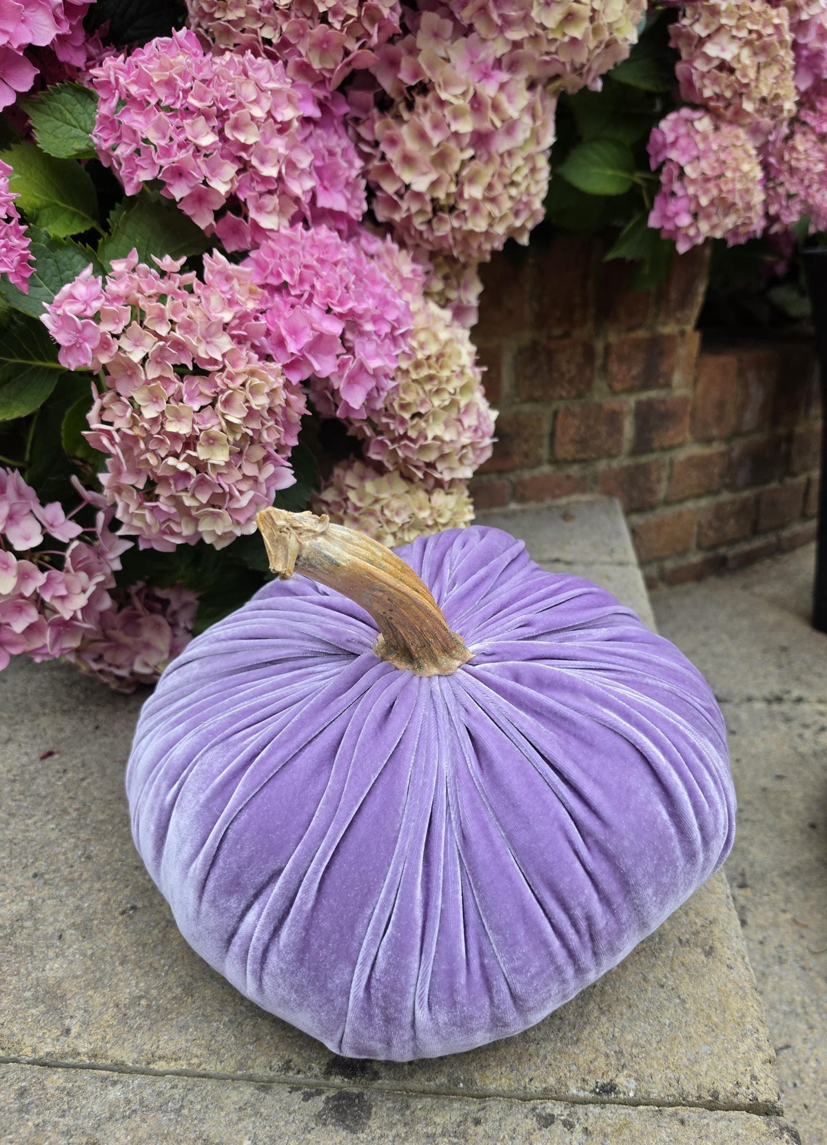 Large Lilac Lavender Silk Velvet Pumpkin Rustic Farmhouse Boho Wedding Easter Thanksgiving Gift Idea Home Modern Handmade Decor Decoration