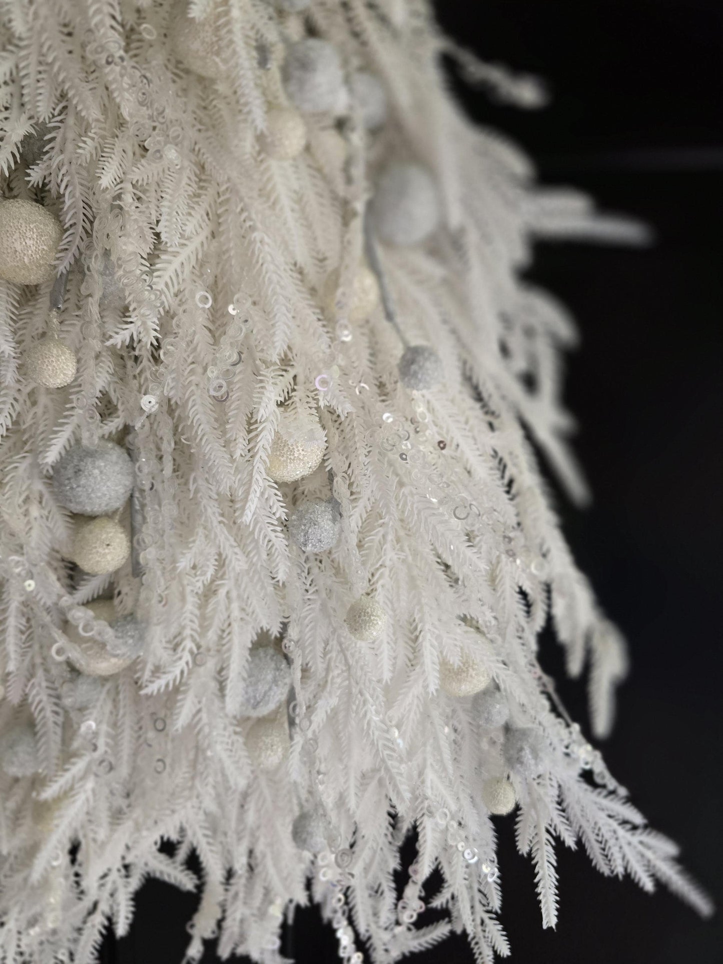 Large Luxury Christmas Tree Wreath Elegant Front Door Home Decorations White Xmas Winter Mantle Decor Porch Holiday Swag Designer Unique