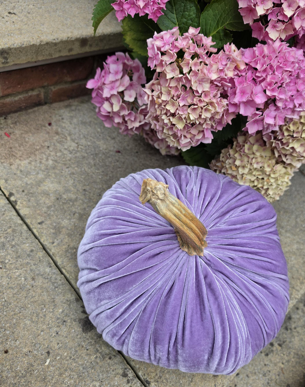 Large Lilac Light Purple Silk Velvet Pumpkins Rustic Farmhouse Wedding Thanksgiving Gift Idea Home Modern Handmade Decor Decoration
