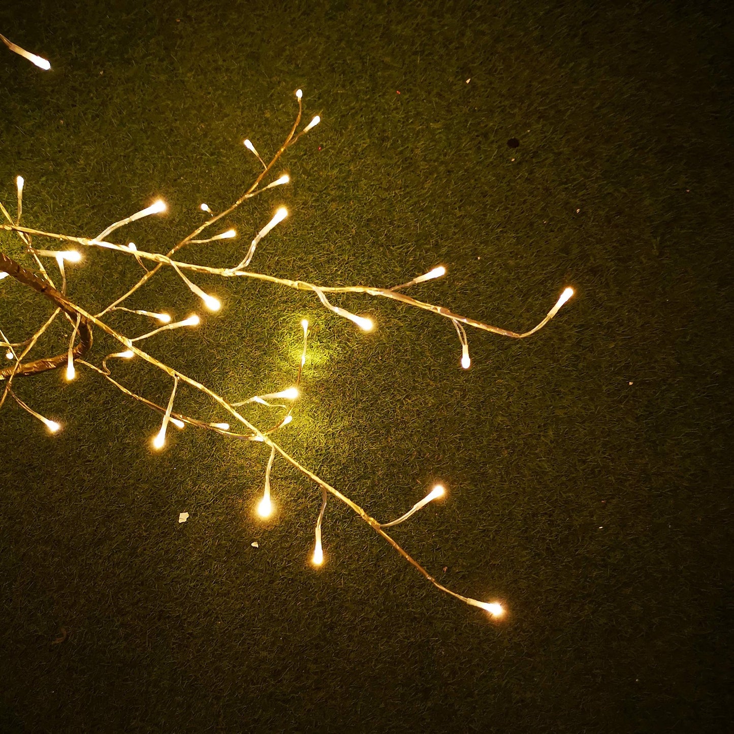 Premier 3m Outdoor and Indoor Gold Lit Branch Garland, 288 LEDs