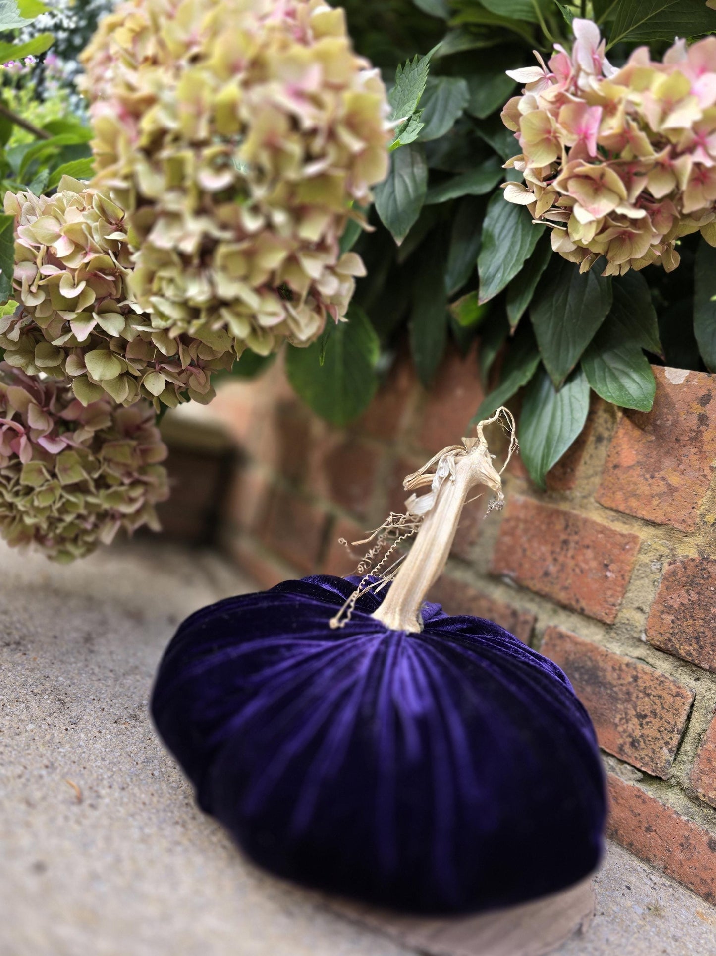 Royal Purple Silk Velvet X-LARGE Pumpkin Rustic Farmhouse Wedding Thanksgiving Boho Gift Idea Home Shelf Modern Handmade Decor Decoration