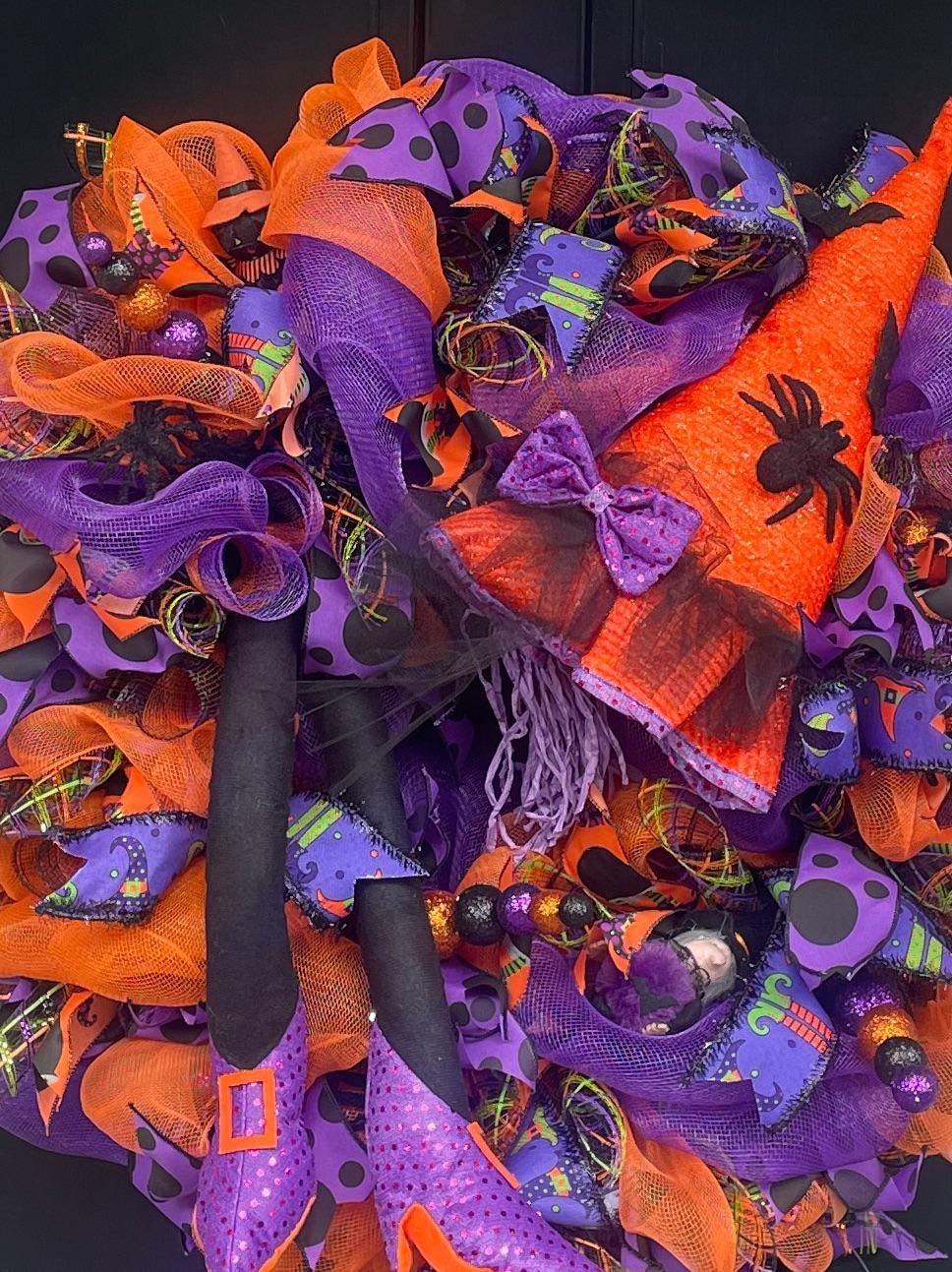 Halloween Wreath, Halloween Door Wreath, Halloween Front Door Wreath, Halloween, Halloween Decor, Halloween Door Wreaths, Halloween Wreaths