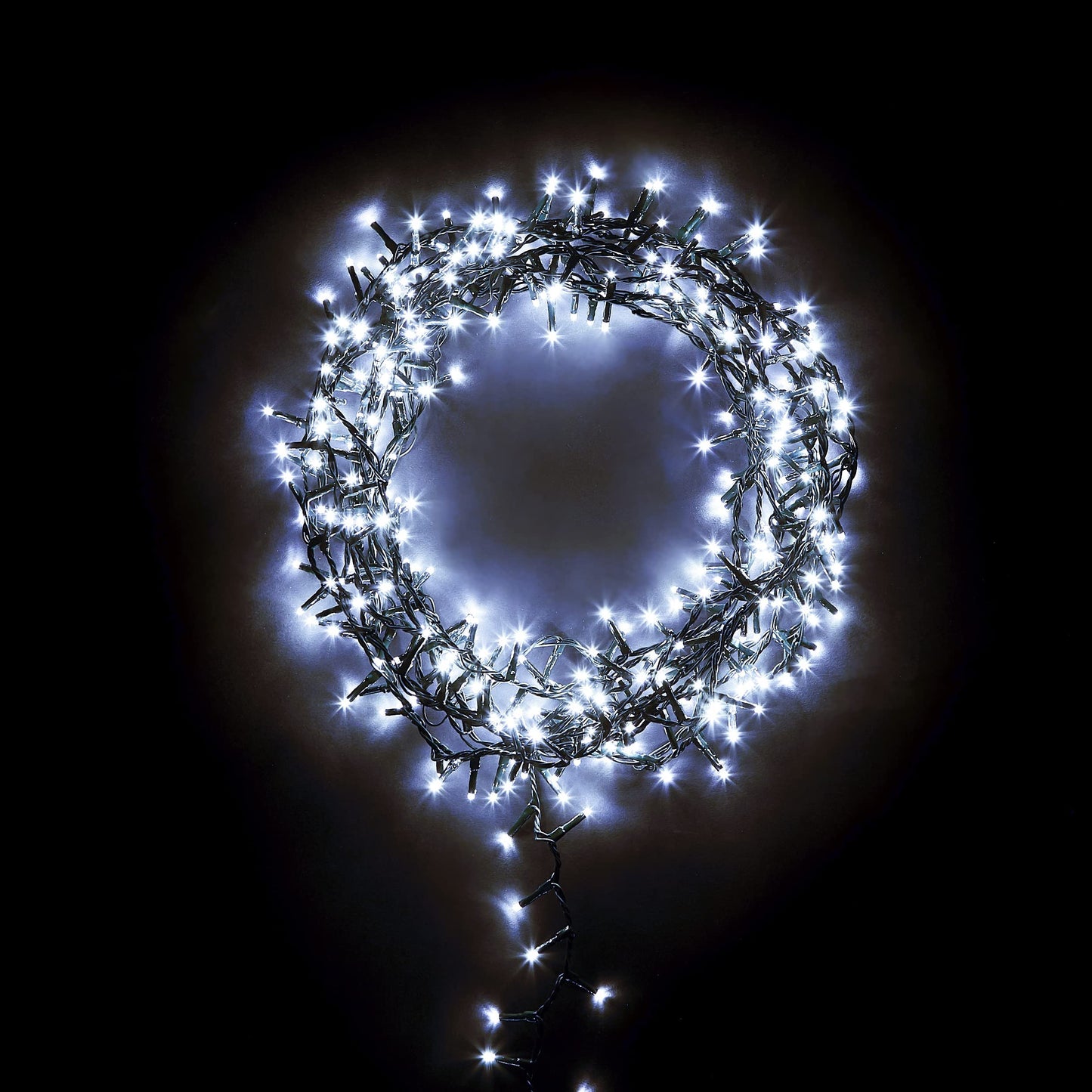 Compact Cluster Christmas Xmas ICE WHITE 2000 Fairy Tree String LED Lights