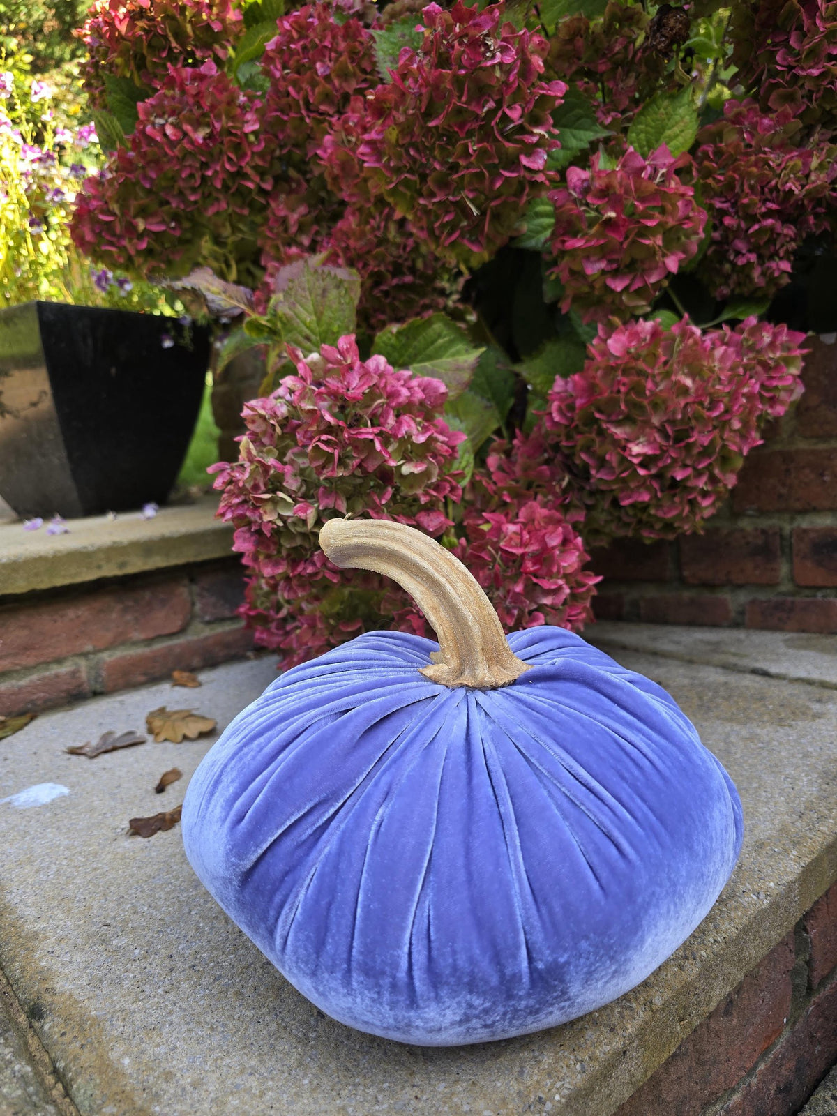 Large Lavender Lilac Light Purple Silk Velvet Pumpkin Rustic Farmhouse Wedding Thanksgiving Gift Idea Home Modern Handmade Decor Decoration