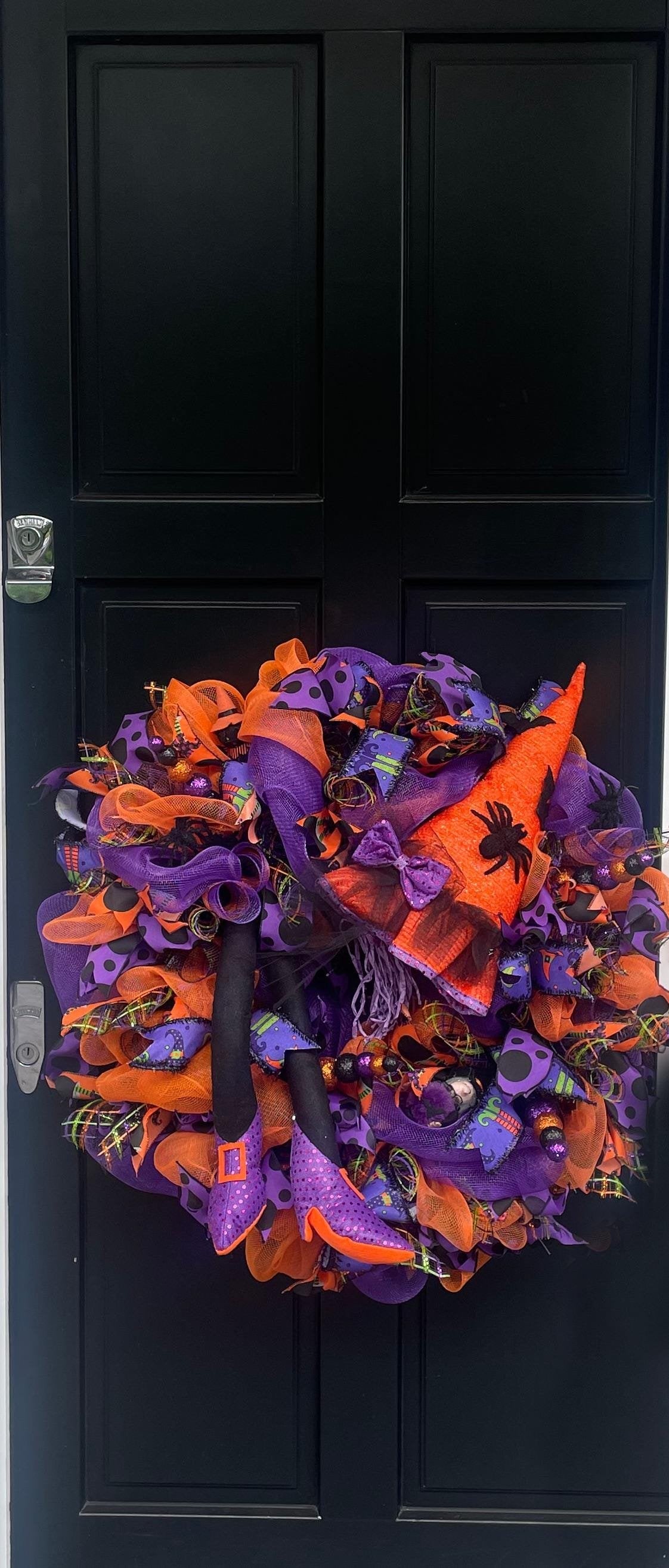Halloween Wreath, Halloween Door Wreath, Halloween Front Door Wreath, Halloween, Halloween Decor, Halloween Door Wreaths, Halloween Wreaths