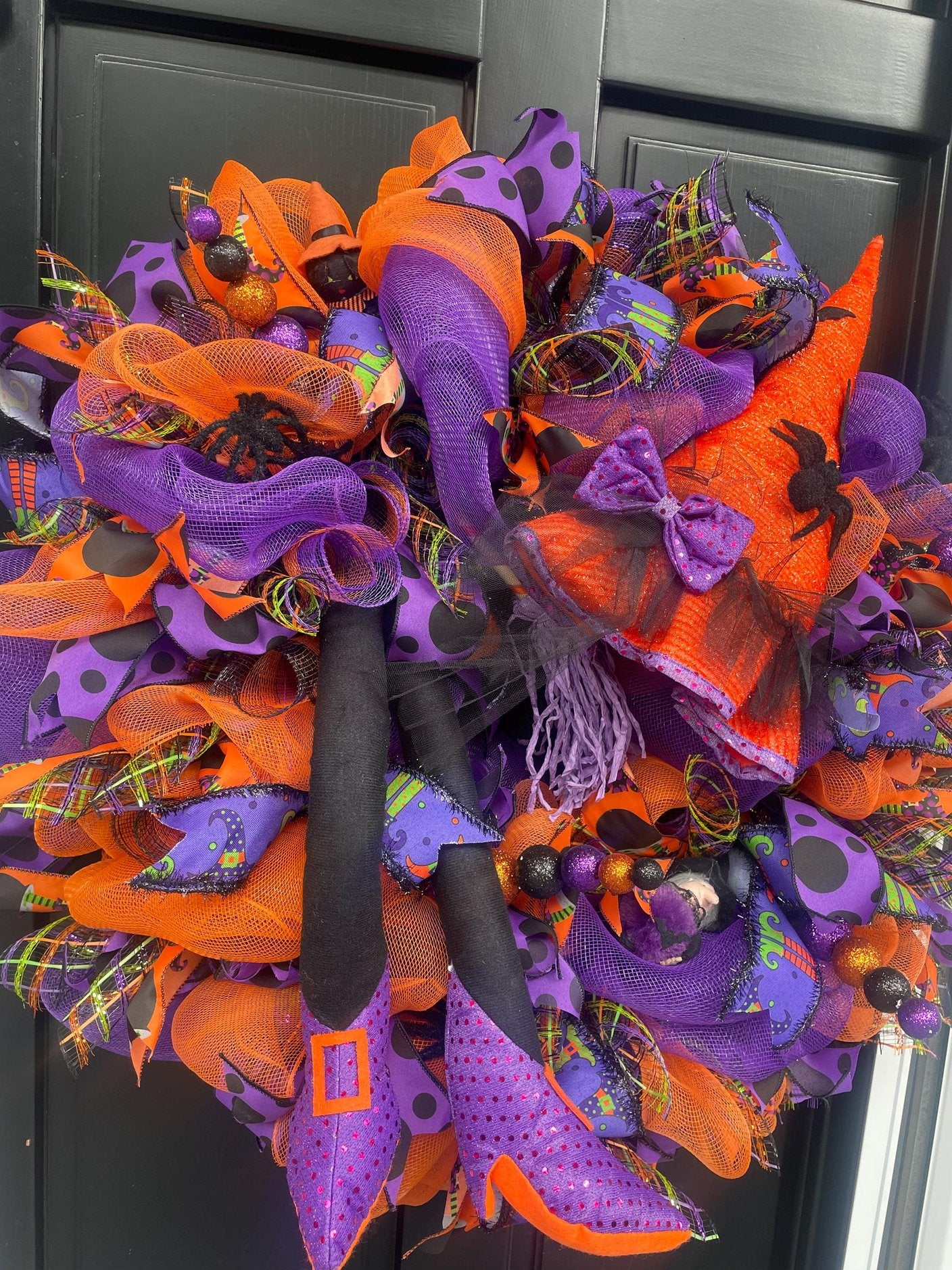 Halloween Wreath, Halloween Door Wreath, Halloween Front Door Wreath, Halloween, Halloween Decor, Halloween Door Wreaths, Halloween Wreaths