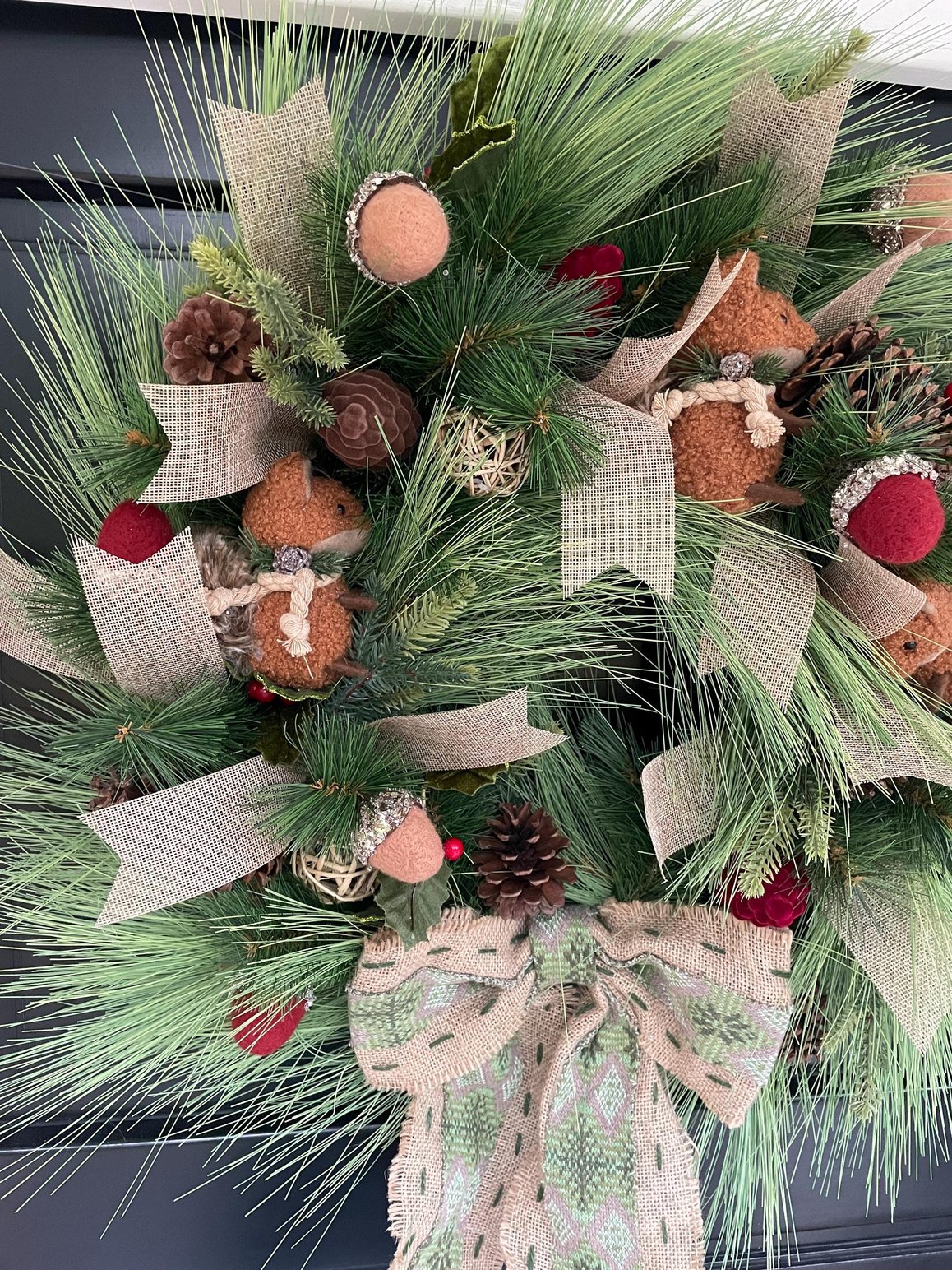 Traditional Wreath, Farmhouse Wreath, Green Wreath, Luxury Christmas Wreath, Christmas Decor, Christmas Decoration, Home Decor, Door Wreath