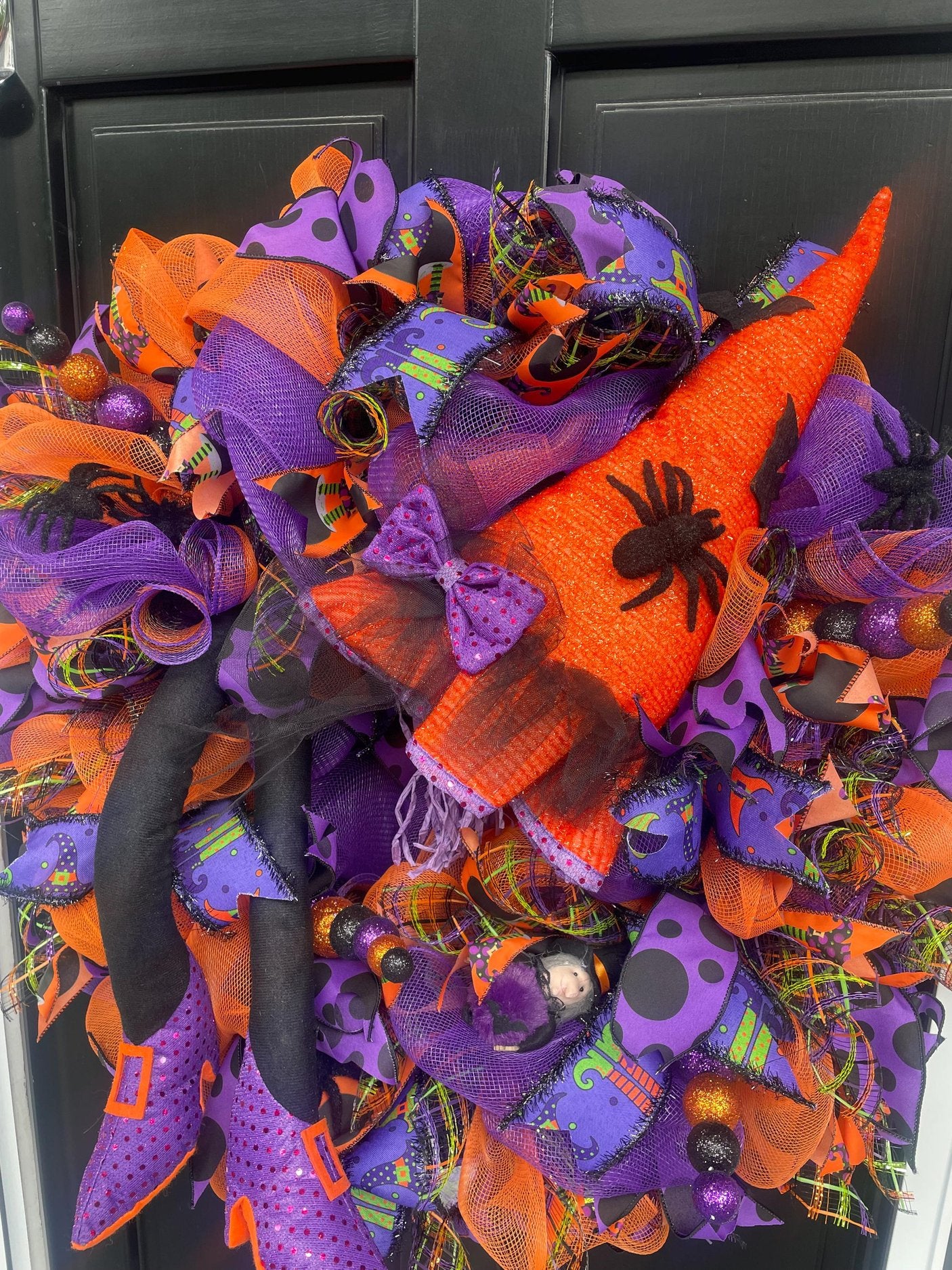 Halloween Wreath, Halloween Door Wreath, Halloween Front Door Wreath, Halloween, Halloween Decor, Halloween Door Wreaths, Halloween Wreaths